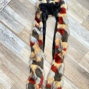 Claire's Multicolor Faux Fur Kids Hat